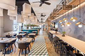 綠意植栽 暖木拼接 印尼度假風餐廳mama makan 設計王 cafe seating cafeteria design restaurant seating