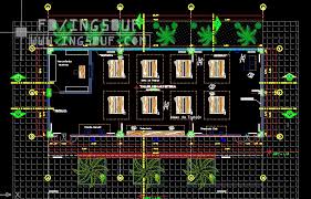 مخطط ورش عمل وقاعات نجارة اوتوكاد Dwg