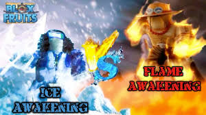 Flame Awakening Vs Ice Awakening Insane Blox Fruits Update 11 Youtube