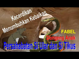 Tikus sangat senang melihat kancil datang, ia sangat berharap kancil dapat menolongnya. Dongeng Fabel Persahabatan Ular Dan Tikus Kecerdikan Menubuhkan Kebaikan Tema 7 Kelas 2 Sd Youtube