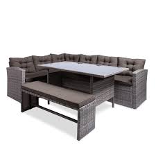 Ksp Caban Outdoor Couch Dining Table Set Of 3 Couch Dining Table Outdoor Couch Dining Table Setting