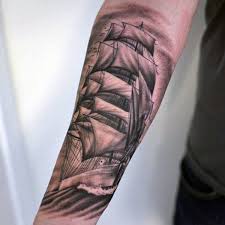 top ideas black pirate ship tattoo