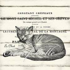 Vendimia Francesa Articles Cat Grande A4 Descarga Por Creatifbelle French Ephemera French Vintage Cats