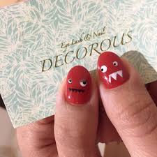 かわいすぎて癒され中 モンスター 親指アート ハロウィンネイル ネイル nail ネイルアート ネイルデザイン 南森町 南森町ネイル 南森町マツエク 南森町フェイシャル decorous デコラス 南森町デコラス 南森町decorous 南 nails instagram posts eyelashes