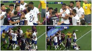 Di us win na dia first for di tournament for north american, central. Punches Missiles How All Hell Broke Loose In Usa Vs Mexico Concacaf Final Sports News The Indian Express