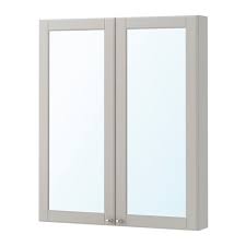 Godmorgon Mirror Cabinet With 2 Doors Kasjon Light Gray 31 1 2x5 1 2x37 3 4 Barrierefrei Bad Ikea Godmorgon Spiegelschrank