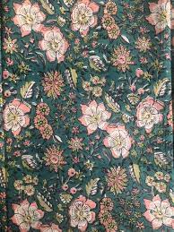 They say the earth laughs in flowers. Floral Print Cotton Fabric Block Print Fabric Modern Floral Etsy Block Printing Fabric Printing On Fabric Floral Prints
