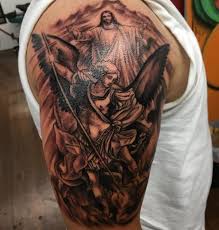 San miguel arcángel, defiéndenos en la lucha. 155 Saint Michael Tattoos Everything You Need To Learn With Meanings Wild Tattoo Art