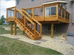 Standing elevated deck plans home design ideas. How To Frame An Elevated Deck Google Search Deck Designs Backyard Deck Stair Railing Patio Deck Designs