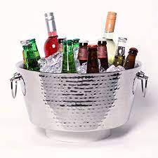 Find beverage tubs at wayfair. Buy Brekx Hammered Stainless Steel Beverage Tub Double Walled Insulated Anchored Drink Tub Ice Bucket With Double Hinged Handles Drink Chiller For Parties 12 Quarts Online In Turkey B018r7p27i