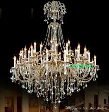 Extra Large Crystal Chandelier Lighting Entryway High Ceiling Chandelier For Hotel Chandelier Crystal Drops Foyer Chandelier French Country Chandelier From Britlightingfactory 2 613 07 Dhgate Com
