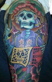 Dia De Los Muertos Sleeve By Matt Brotka Left Hand Black San Diego Ca Craneos Y Calaveras Dia De Los Muertos Dia De Muertos Mexico