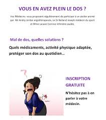 Atelier Mal De Dos Maison Medicale Michelet