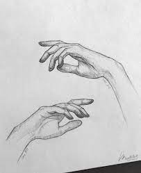 Sketchbook Drawing Of Hands Close Up I Pencil Art Idea I Hand Pose Drawing Reali Sketchbook Drawi Sketchbook Drawing Realistic Sketch Pencil Art Drawings
