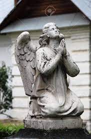 Amazingly detailed spiritual garden ornament featuring a charming woman angel peacefully praying with great detail and. Statue Of Praying Angel Stock Photo Picture And Royalty Free Image Image 97358978