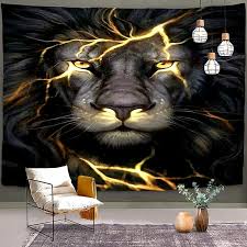 Shop the latest chakra wall hangings products from project yourself, bmessentials, shop now before you die and more on wanelo, the world's biggest shopping mall. Buy Uupkone Wall Tapestry Cool Golden Lion King Wall Hanging Large Fantasy Animal Wall Art Tapestries Boys Thick Hippie Home Decor 40x70 Inch For Bedroom Living Room Office Collage Dorm Room Men Gifts Online In Turkey B08c32gyqv