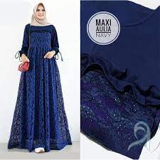Undangan warna biru dongker navy blue these pictures of this page are about:warna biru navy. Jual Promo Baju Gamis Muslim Wanita Syari Brokat Maxi Aulia Dress Warna Biru Navy Di Lapak Pondokanresi Bukalapak