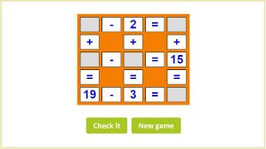 Whosoever shall solve these puzzles shall rule the universe!. Math Crossword Puzzles Online Games Worksheets