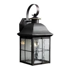 Patriot Lighting Hawkins Painted Olde Bronze Outdoor Wall Light At Menards