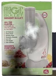 We are reviewing the new dessert bullet from magic bullet the dessert bullet turns simple frozen fruits into delicious frosty treats without the extra sugar by using fresh fruits as your main ingredient, dessert bullet desserts taste just like your favorite ice cream but are not only not bad for you, they. Magic Dessert Bullet New In Box Magic Bullet Dessert Bullet 10 Second Healthy It S In The Top 3 Bestselling Blenders And Has Many Popular Alternatives In The Same Price Range Such As Blendtec