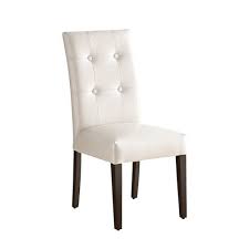 This set includes a table and six side chairs. Marshall Ivory Dining Chair Faux Leather Dining Chairs Dining Chairs Leather Dining Chairs