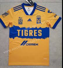 2020 2021 Tigres Uanl Home Yellow Thailand Soccer Jersey Aaa Tigres Uanl Soccer Jersey Jersey Soccer