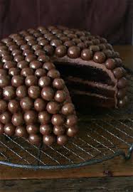 Malted Milk Ball Covered Chocolate Cake Easy Cake Decorating Chocolate Christmas Cake Whopper Cake