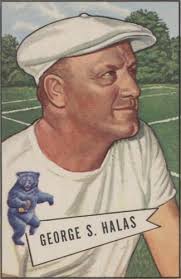 1953 CHICAGO BEARS 8X10 TEAM PHOTO BILL GEORGE ED SPRINKLE GEORGE HALAS