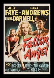 Чарльз дэнс, клэр холман, ричард мэнлов и др. Fallen Angel Vintage Film Poster 1945 Retrographik