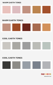 From rich, intimate hues of red to neutral, homey earth tones, there are plenty of color choices that will instantly warm up your space. 4 Earth Tones Color Combos Warm Earth Tones Cool Earth Tones 1 Fab Mood Wedding Colours Wedding Themes Wedding Colour Palettes