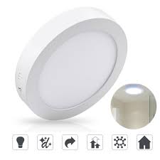 4500 lumens integrated led flat panel light 4000k. Led Round Flat Light Down Panel Bathroom Surface Mounted Kitchen Ceiling Shopee Malaysia