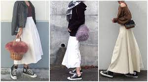 白のフレアスカートコーデで大人っぽくキメる おすすめ31選 フレアスカートコーデ スタイル レディ