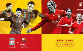 Download liverpool games into your calendar application. Barca Legends Will Face Liverpool Fc Legends On Saturday 28 March At Anfield