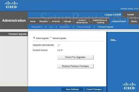 Cisco Linksys Ea4500 Screenshot Firmware Upgrade