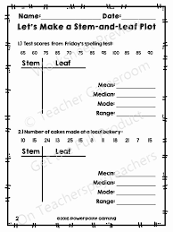 Stem And Leaf Plots Worksheet Beautiful Making A Stem And Leaf Plot With Mean M Reading Comprehension Worksheets Persuasive Writing Prompts Graphing Quadratics