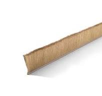 Height 1" No. 7 Channel Strip Brush - .006" Bristle Diameter - Brass