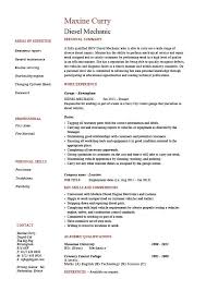 125 resume templates in word and pdf format. Diesel Mechanic Resume Example Sample Vehicles Cars Repair Employment Jobs