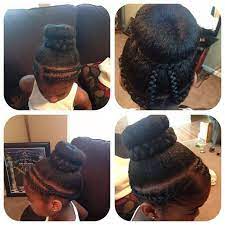 Done On Blown Out Hair Braided A Head Band Around The Edges To Keep From Pulling Them Too Tight Pulled Braids For Black Hair Two Braid Hairstyles Hair Styles