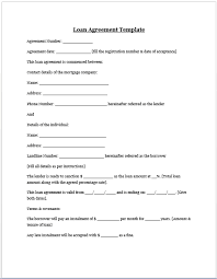Private Loan Agreement Template Free Free Printable Documents Contract Template Personal Loans Free Basic Templates