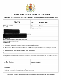 Ms shaw, 44, lost her life in may. Victoria Derbyshire Auf Twitter The Husband Of Bbc Radio Newcastle Presenter Lisa Shaw Who Died In May Tells Us The Coroner S Interim Fact Of Death Certificate Suggests Complication Of Astrazeneca Vaccine Could Be A