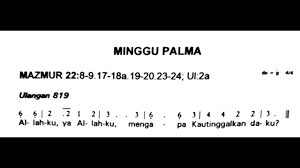 Di minggu palma ini tersiar kabar duka bahwa ada kasus pengeboman yang dilakukan di gereja katerdral di makassar (28/3/2021). Minggu 28 Maret 2021 Hari Minggu Palma Mengenangkan Sengsara Tuhan Mazmur Tanggapan Youtube