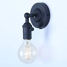 The most common wall sconce candlestick black material is metal. Mini Wall Sconce Fixture Xiding Upgrade Black Finish Vintage Wall Lamp Single Socket With Candlestick Moldi Metal Wall Light Wall Lights Vintage Wall Sconces