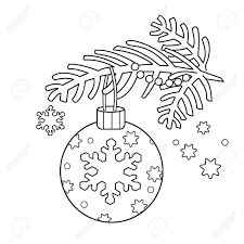 If you are looking for more christmas related free printable coloring pages to keep you kids busy, look no further. Coloring Page Outline Of Christmas Decoration Christmas Tree Royalty Free Cliparts Vectors And Stock Illustration Image 69361764