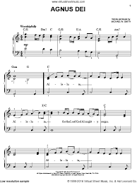 smith agnus dei easy sheet music for piano solo pdf