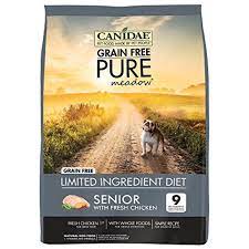 Canidae Grain Free Pure Meadow Senior Dog Dry Formula With Fresh Chicken 24 Lbs You Can Chicken Dog Food Recipes Senior Dog Food Recipes Dog Food Recipes