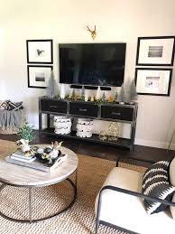 Christmas Decorating Ideas For Your Home Christmas Decorations Living Room Tv Stand Christmas Decor Christmas Decor Inspiration
