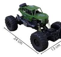 Carrinho De Controle Remoto 4x4 Possui Suspensão Molas Verde ...