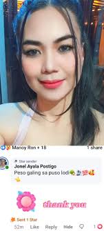 I want to give a huge shout-out to my top Stars senders. Thank you for all  the support! Barbara Tenorio Ghale, Lanie Gutierrez, Bernadeth Rivera