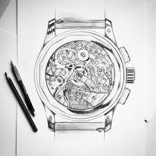 Patek Philippe 5170p 001 Love This Watch Drawing On Paper With Pencil Watches Drawing Sketchbook Sketching Sketches Art Fanart Pencil Inspira Dessin
