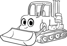 Bulldozer coloring pages for boys fixing road with bulldozer printable 2020 0056 coloring4free. Construction Excavator Coloring Page Novocom Top